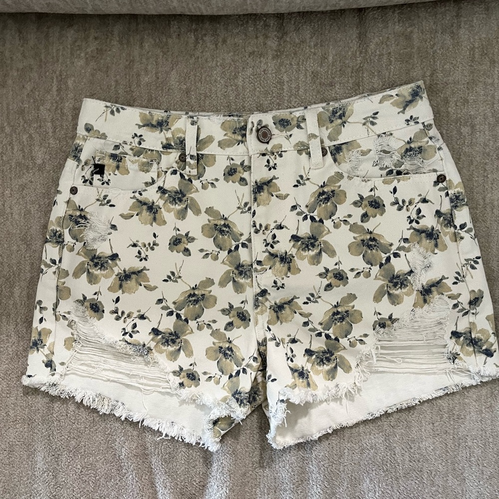 Floral Print Women's Shorts kancan